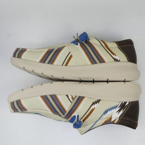 Ariat Men\'s US 9.5 EE Hilo Chimayo Arroyo Tan Southwestern Casual Slip-On Shoes main image 9